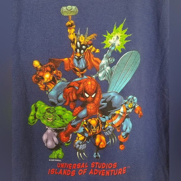 Vintage 1998 Marvel Universal Studios Islands Of Adventure Tank Tee🌏 - Picture 3 of 5